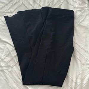 Black stretchy wide leg pants